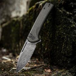 COUTEAU CIVIVI CONSPIRATOR MICARTA VERT/NOIR DAMAS lame 9cm