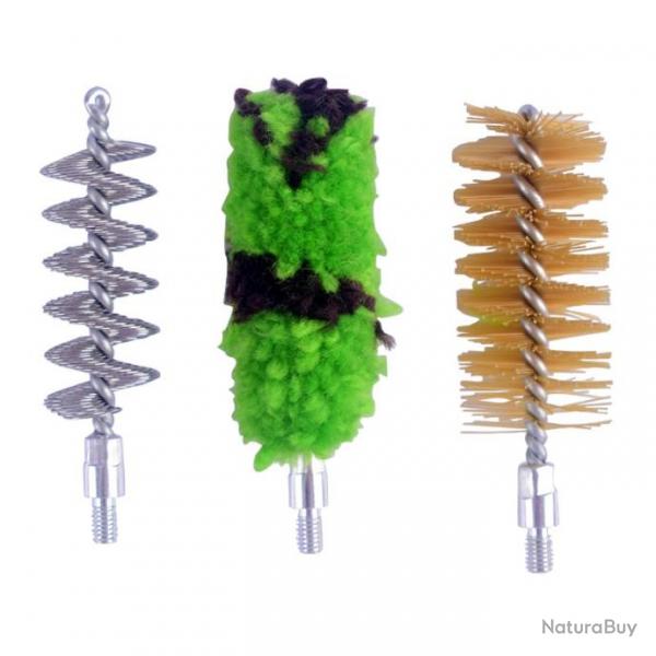 Ensemble de 3 brosses de nettoyage pour fusils calibre 12