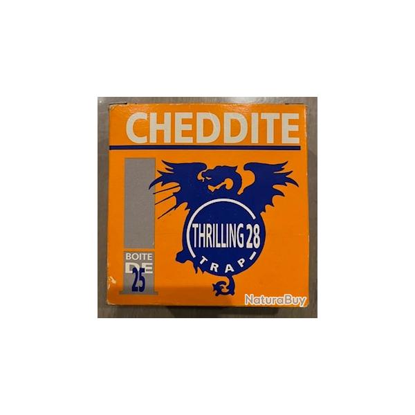 BOITE DE 25 CARTOUCHES DE MARQUE CHEDDITE MODELE TRAP THRILLING 28