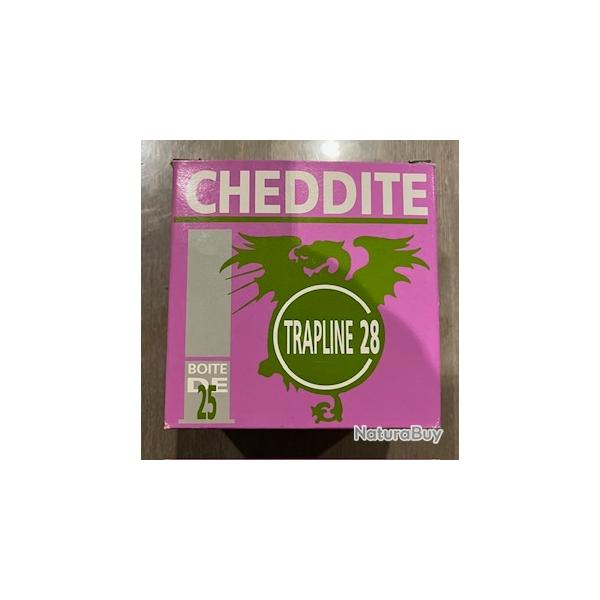 BOITE DE 25 CARTOUCHES DE MARQUE CHEDDITE MODELE TRAPLINE 28