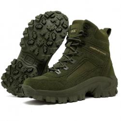 Chaussure MILITAIRE coloris VERT ARMÉE
