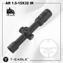 T-Eagle  AR 1.5-15x32IR SANS MONTAGE Paiement en 3 ou 4 fois - LIVRAISON GRATUITE !!!