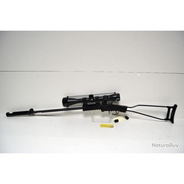 Carabine monocoup pliante Chiappa Little Badger + lunette + silencieux - Cal. 22LR