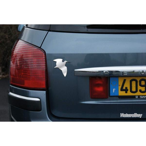 Autocollant bécasse chromé 3D