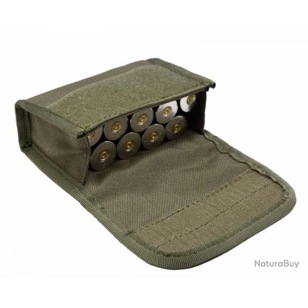 Etui  munition 10 emplacements pour calibre 12 - Vert