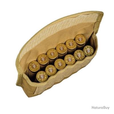 Cartouchière pochette Kaki avec une capacité de 25 cartouches de