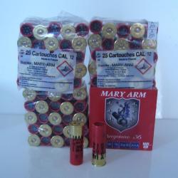 LOT DE CARTOUCHE CALIBRE 12 CHEVROTINE  AAA  36 BJ