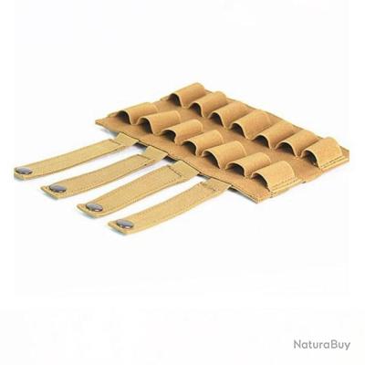 Étui à Cartouches Tactique MOLLE Pour Calibre 12 - Porte 10 Cartouches - Nylon, Marque JRS