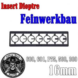 7 Insert dioptre Feinwerkbau 600 601 P75 500 300 16mm - Blade - Bast3d