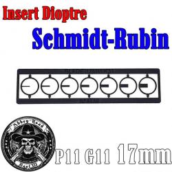 7 Insert dioptre Schmidt Rubin P11 G11 17mm - Blade - Bast3d