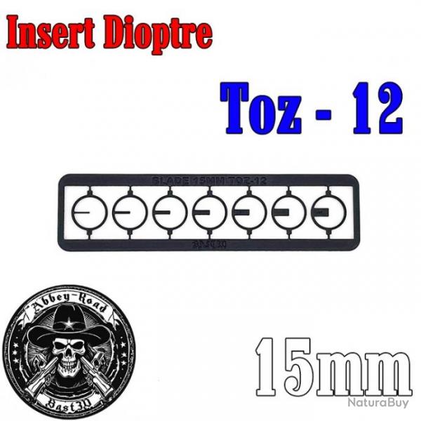 7 Insert dioptre Toz 12 15mm - Blade - Bast3d