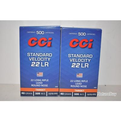 1000 CCI Standard Velocity calibre 22lr - Munitions - Balles 22LR ...