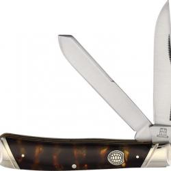 Couteau Pliant Rough Ryder Imitation Tortoise Trapper Lames Acier 440 RR2453