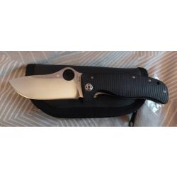 Rare Couteau Spyderco Lionspy neuf avec étui et accessoires