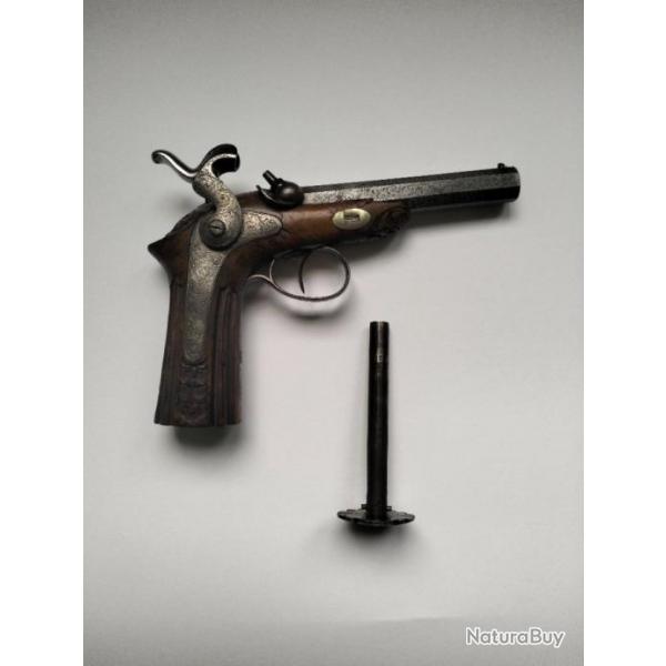 Rare pistolet inventeur Delvigne