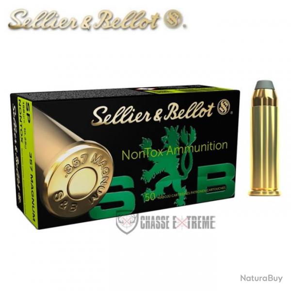 50 Munitions S&B Nontox Cal 357 Mag 158Gr SP