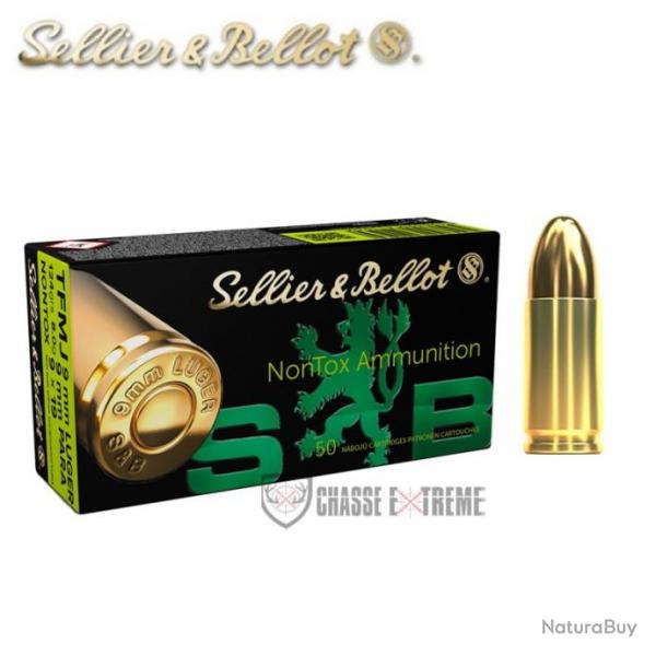 50 Munitions S&B Nontox Cal 9X19 124Gr TFMJ