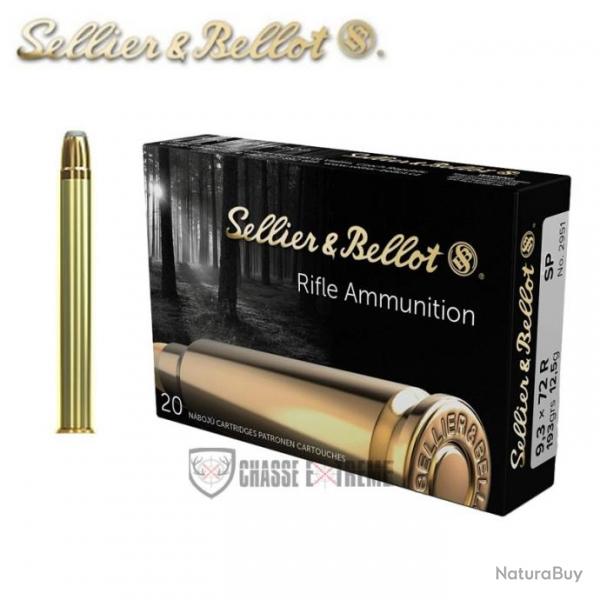 20 Munitions S&B Cal 9,3X72R 193Gr SP