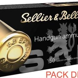 CARTOUCHES SELLIER & BELLOT 38 SPECIAL FMJ 10.25G+ PACK DE 500