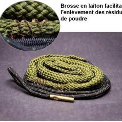 Cordon de Nettoyage Professionnel avec Brosse en Bronze pour 22LR  ARMURERIE NEA