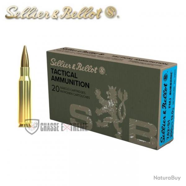 20 Munitions S&B Cal 308 Win 200Gr Subsonic FMJ