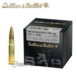 100 Munitions S&B Cal 300 AAC Blackout 147Gr FMJ