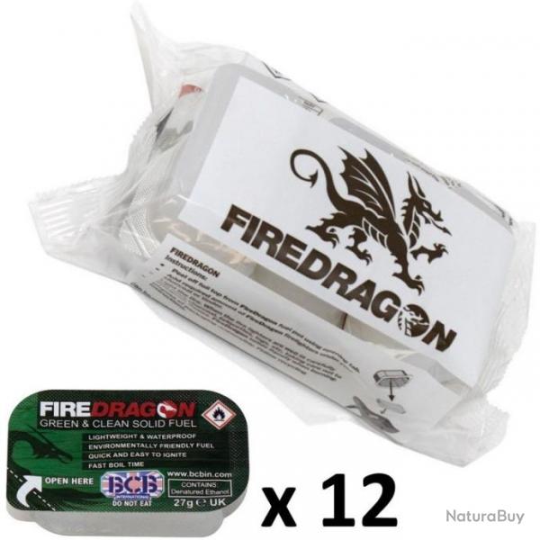 Combustible gel Fire Dragon (lot de 12 tablettes)