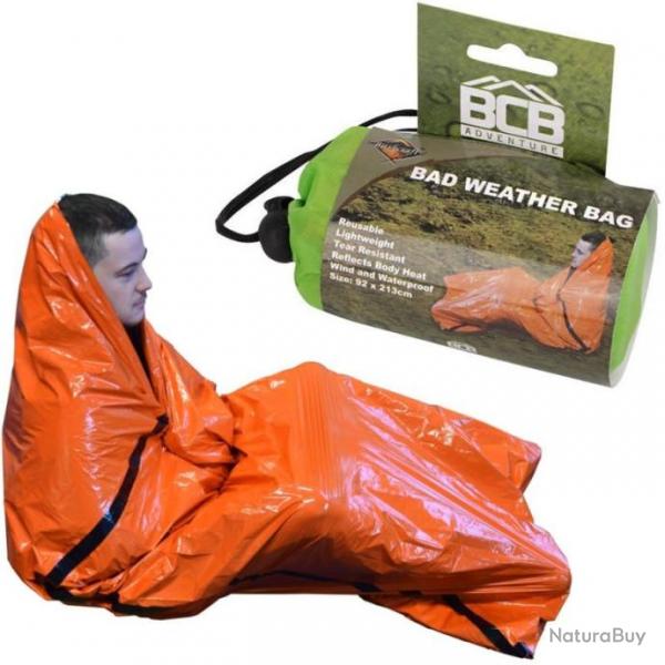 Sac de survie BCB Bad Weather Bag orange