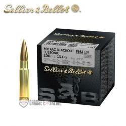 100 Munitions S&B Cal 300 AAC Blackout 200Gr Subsonic FMJ