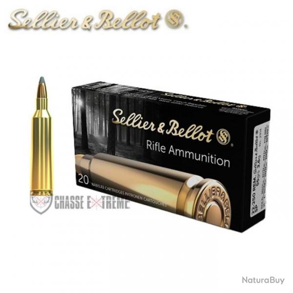 20 Munitions S&B Cal 22-250 Rem 55Gr SP