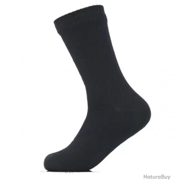 Chaussettes Impermables et Respirantes pour activits extrieures Noir Taille S 37-39