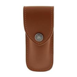 50811 Etui Max Capdebarthes "RANDONNEUR" cuir marron 10/11cm