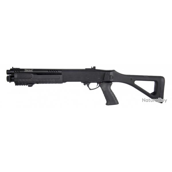 BO MANUFCTURE AIRSOFT fusil  pompe FABARM STF12 initial Gaz - Noir