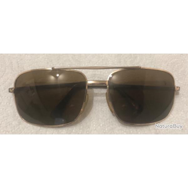 Lunette de soleil vintage Marwitz en or lamine verre zeiss.