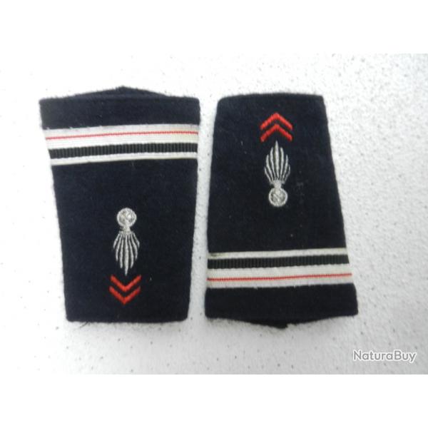 paire de fourreaux d'paules infanterie major.