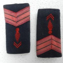 paire de fourreaux d'épaules caporal chef pompiers