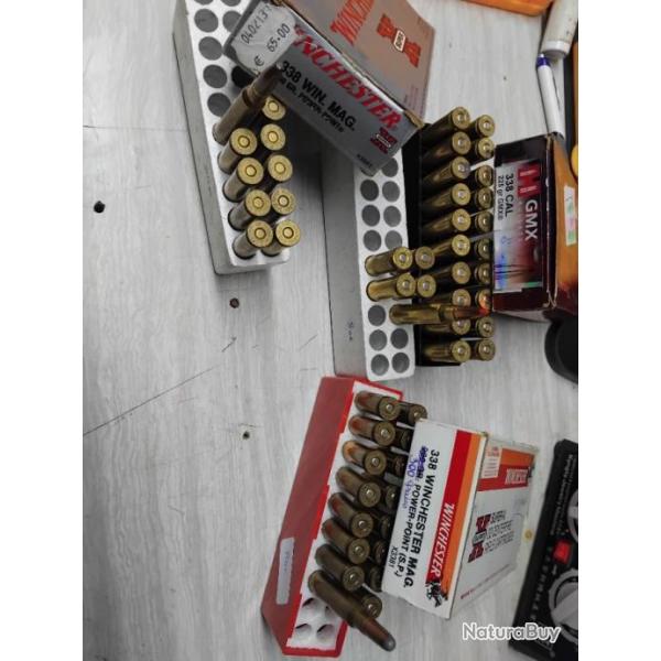 Munitions calibre 338w