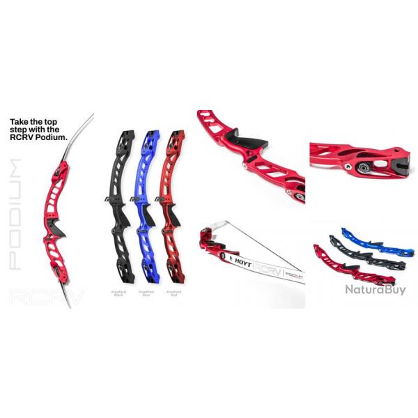 HOYT - Poigne Classique RCRV PODIUM 25" DROITIER (RH) CHAMPIONSHIP RED