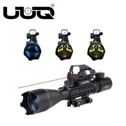 Lunette de visée tactique combinée UUQ 4-16x50 réticule télémètre illuminé LIVRAISON GRATUITE !!