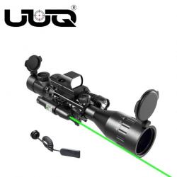 Lunette de visée UUQ 4-16X50 AO avec réticule télémètre illuminé rouge/vert  LIVRAISON GRATUITE !!