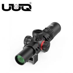 Lunette de chasse UUQ 1.2-6X24 SFP Compacte LPVO avec Réticule BDC  LIVRAISON GRATUITE !!