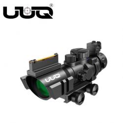 Lunette tactique à prisme UUQ 4x32 pour fusil à illumination triple rouge/ver  LIVRAISON GRATUITE !!