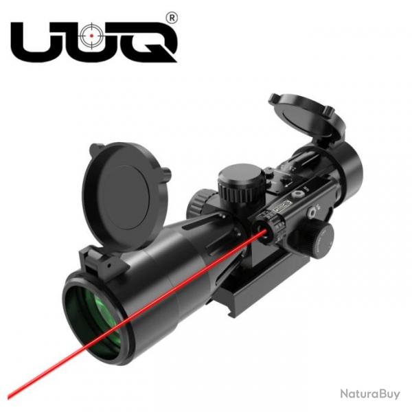 Lunette de vise UUQ 2.5-10x40IR avec rticule Mil-dot illumin en rouge LIVRAISON GRATUITE !!