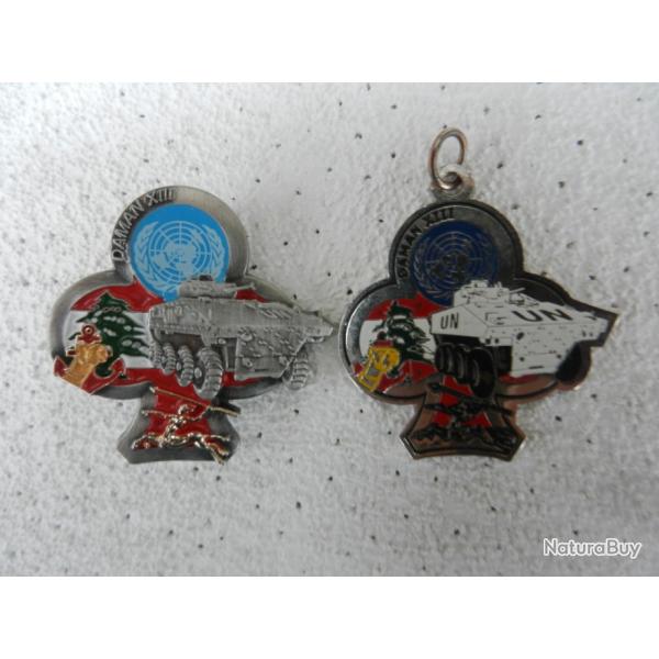 deux insignes militaires opration DAMAN XIII