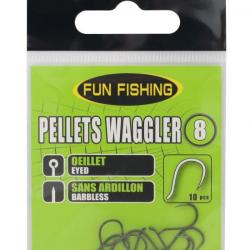 Fun fishing hameçons pellets waggler 8