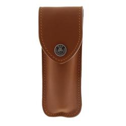 50813 Etui Max Capdebarthes "RANDONNEUR" cuir marron 12/13cm