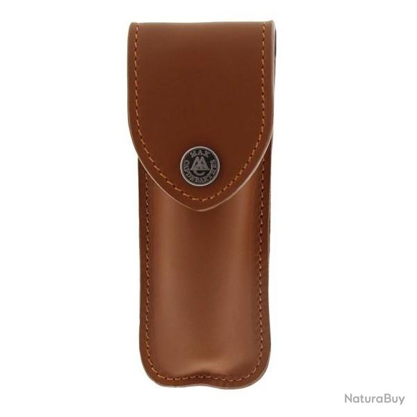 50813 Etui Max Capdebarthes "RANDONNEUR" cuir marron 12/13cm