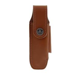 54813 Etui Max Capdebarthes "LE QUINZE" cuir marron 12/13cm