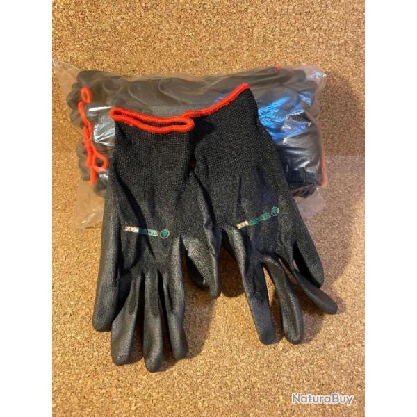 BLACK FRIDAY LOT DE 12 Gants Naturamax noirs pour le goudron de Norvge T.U