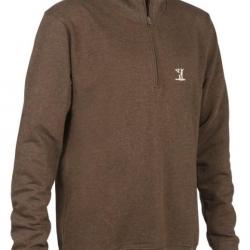 Sweat col montant Marron